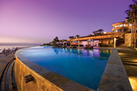 Poolside at the opulent Kempinski Hotel Ishtar Dead Sea.